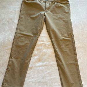 Lululemon Men’s ABC Classic-Fit Pants. Utilitech. Trench (khaki). 42”w, 34” l.